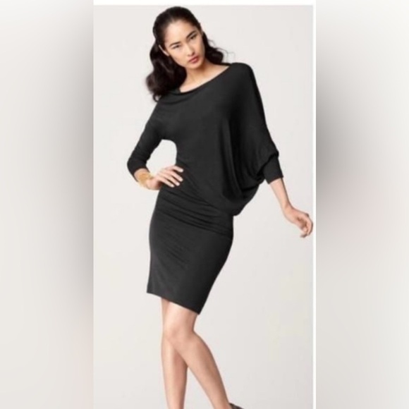 BCBG Maxazaria Black Dress Asymmetrical MEDIUM - Picture 1 of 7